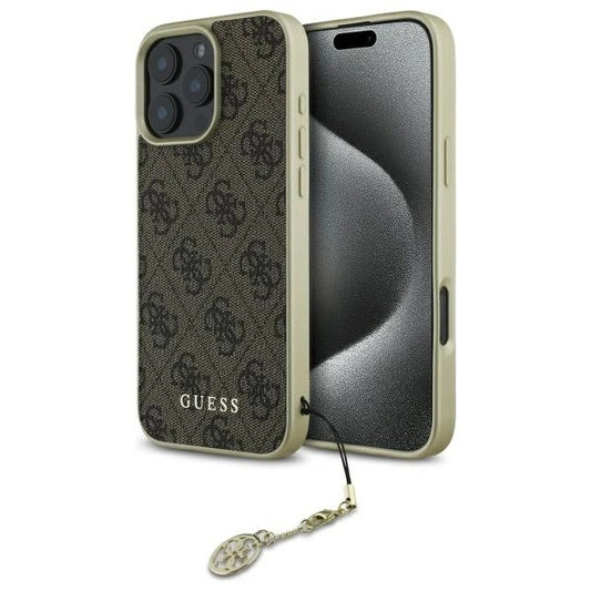 Guess 4G Charms Collection iPhone 16 Pro Max Case - Brown_0