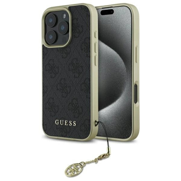 Guess 4G Charms Collection case for iPhone 16 Pro Max - black_0