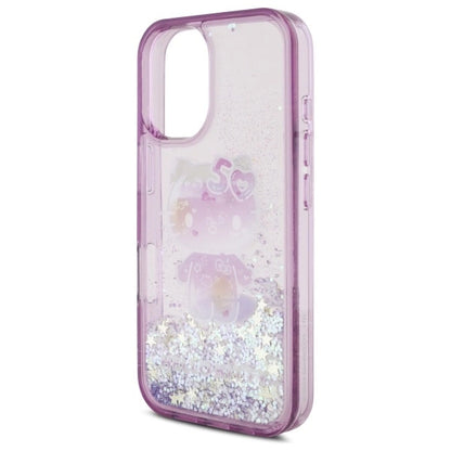 Hello Kitty Liquid Glitter 50TH Anniversary Party iPhone 16 Case - Purple_5