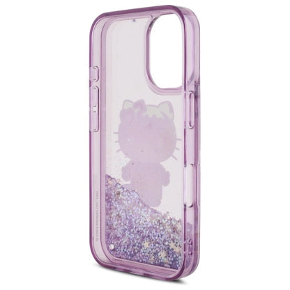 Hello Kitty Liquid Glitter 50TH Anniversary Party iPhone 16 Case - Purple_6