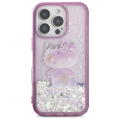 Hello Kitty Liquid Glitter 50TH Anniversary Party iPhone 16 Pro Max Case - Purple_2