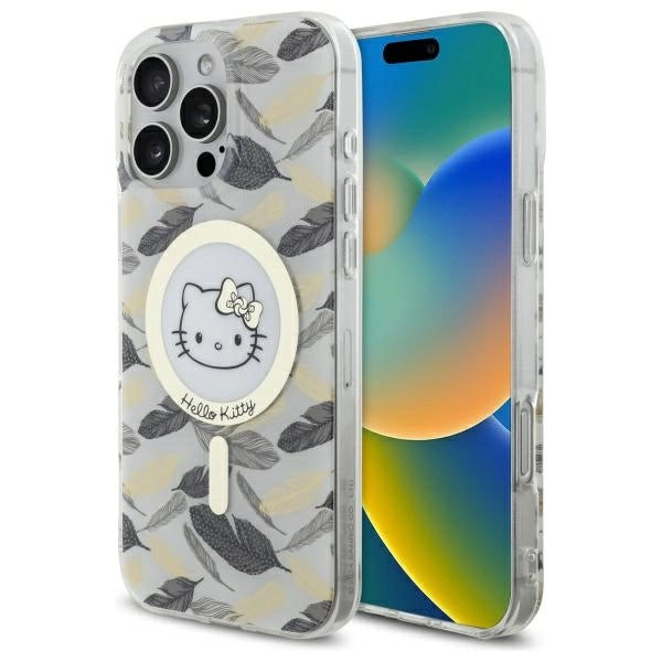 Hello Kitty IML Golden Leaves MagSafe Case for iPhone 16 Pro Max - White_0