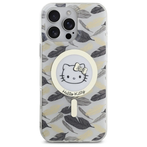 Hello Kitty IML Golden Leaves MagSafe Case for iPhone 16 Pro Max - White_2