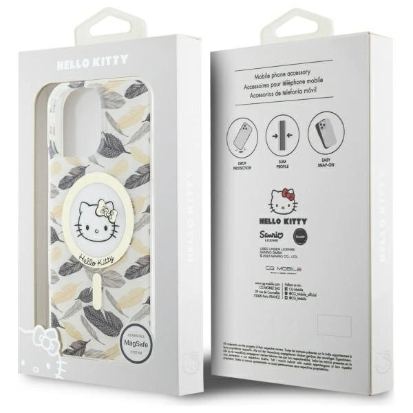 Hello Kitty IML Golden Leaves MagSafe Case for iPhone 16 Pro Max - White_7