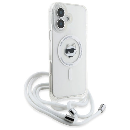 Karl Lagerfeld IML Choupette Head &amp; Cord Magsafe iPhone 16 Case - Clear_2