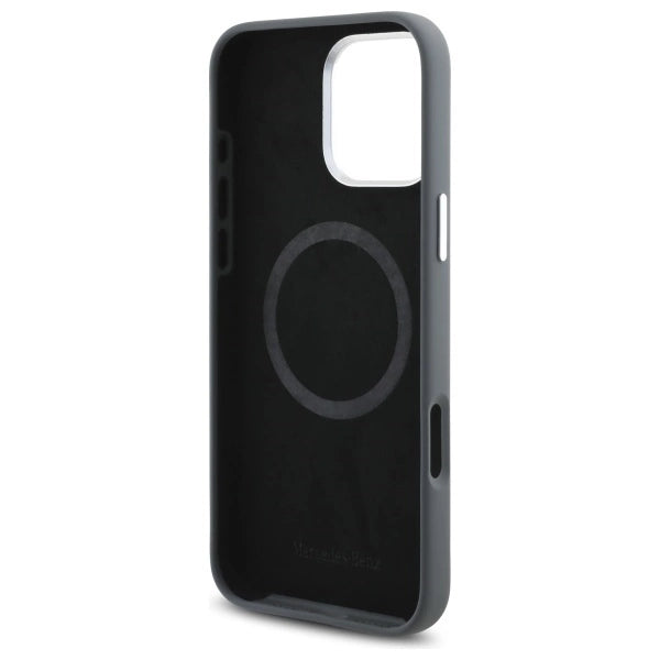 Mercedes Silicone Vertical Tonal Stripes MagSafe Case for iPhone 16 Pro Max - Gray_6