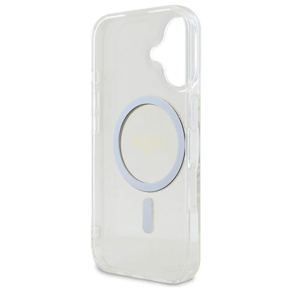 Guess GUHMP16MHFGERET iPhone 16 Plus 6.7" transparent hardcase IML Glitter Circle MagSafe_6
