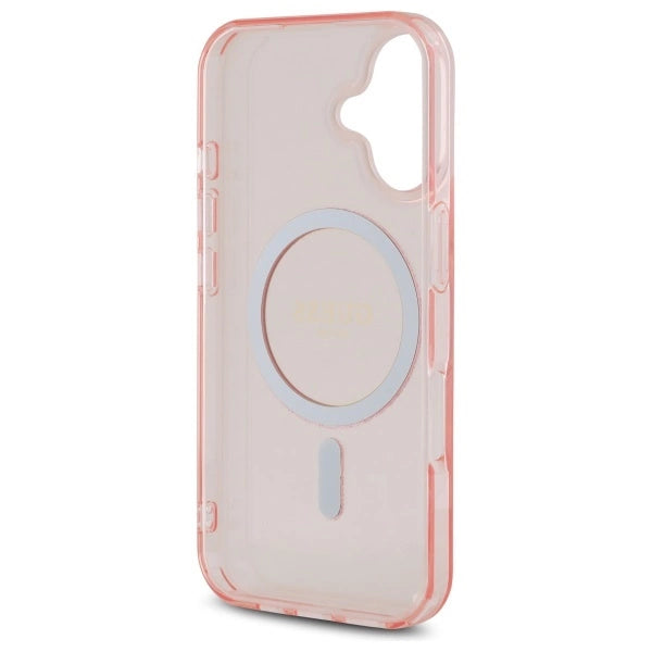 Guess GUHMP16SHFGEREP iPhone 16 6.1&quot; pink/pink hardcase IML Glitter Circle MagSafe_6