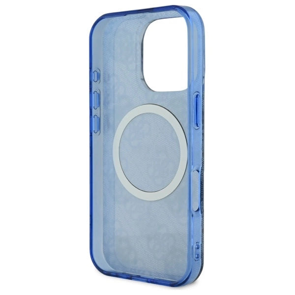 Guess GUHMP16XH4PYEEB iPhone 16 Pro Max 6.9" blue/blue hardcase IML Peony On 4G Background MagSafe_6