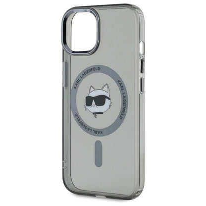 Karl Lagerfeld KLHMP15SHLSCHK iPhone 15 6.1&quot; black/black hardcase IML Metal Choupette Head MagSafe_5