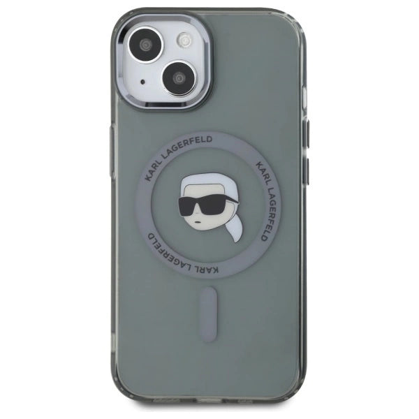 Karl Lagerfeld KLHMP15SHLSKIK iPhone 15 6.1" black/black hardcase IML Metal Karl Head MagSafe_2