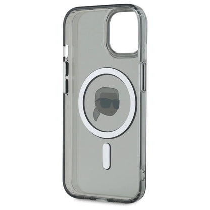 Karl Lagerfeld KLHMP15SHLSKIK iPhone 15 6.1" black/black hardcase IML Metal Karl Head MagSafe_6