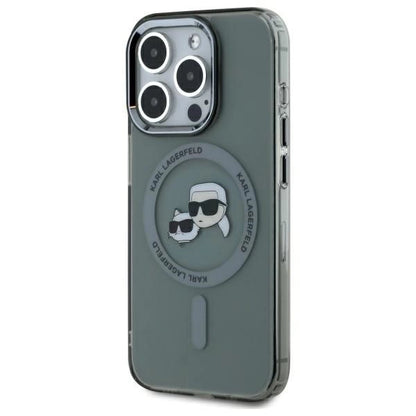 Karl Lagerfeld KLHMP15XHLSKCK iPhone 15 Pro Max 6.7" black/black hardcase IML Metal Karl&amp;Choupette Head MagSafe_1