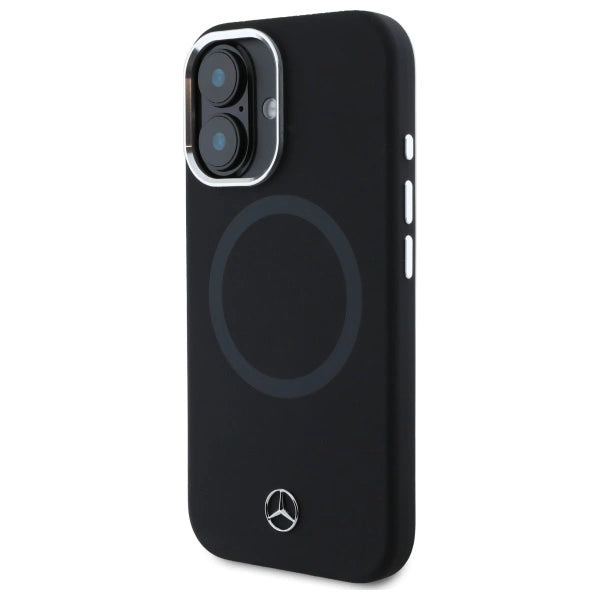 Mercedes MEHMP16S23SUTTK iPhone 16 6.1" black/black hardcase Silicone Tonal Logo MagSafe_1