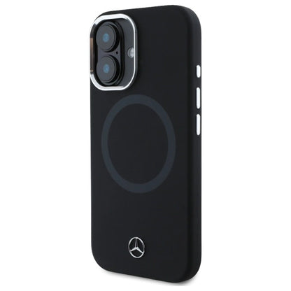 Mercedes MEHMP16S23SUTTK iPhone 16 6.1" black/black hardcase Silicone Tonal Logo MagSafe_1