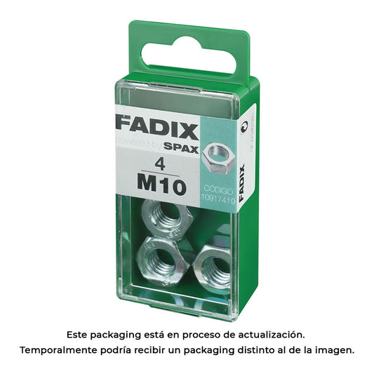 Caixa s 4 unid. porca zinco m 10 fadix_0