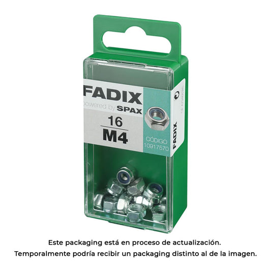 Caixa s 16 unid. porca auto-bloqueio zinco m 4 fadix_0