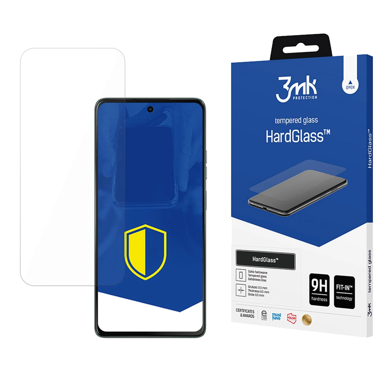 Tempered glass 3mk HardGlass for Motorola Moto G75_0