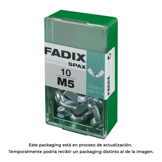 Caixa s 10 unid. porca auto-bloqueio zinco m 5 fadix_0