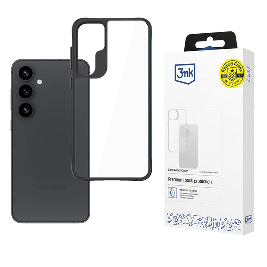 3mk Satin Armor Case+ for Samsung Galaxy S25 - transparent_0