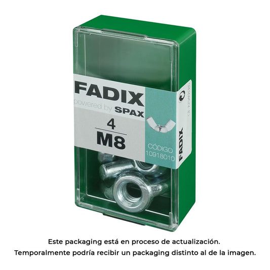 Caixa s 4 unid. porca auto-bloqueio zinco m 8 fadix_0