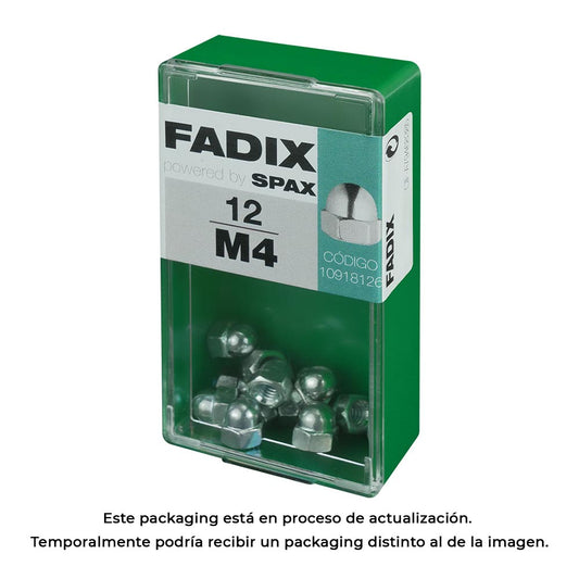 Caixa s 12 unid. porca cega zinco m 4 fadix_0