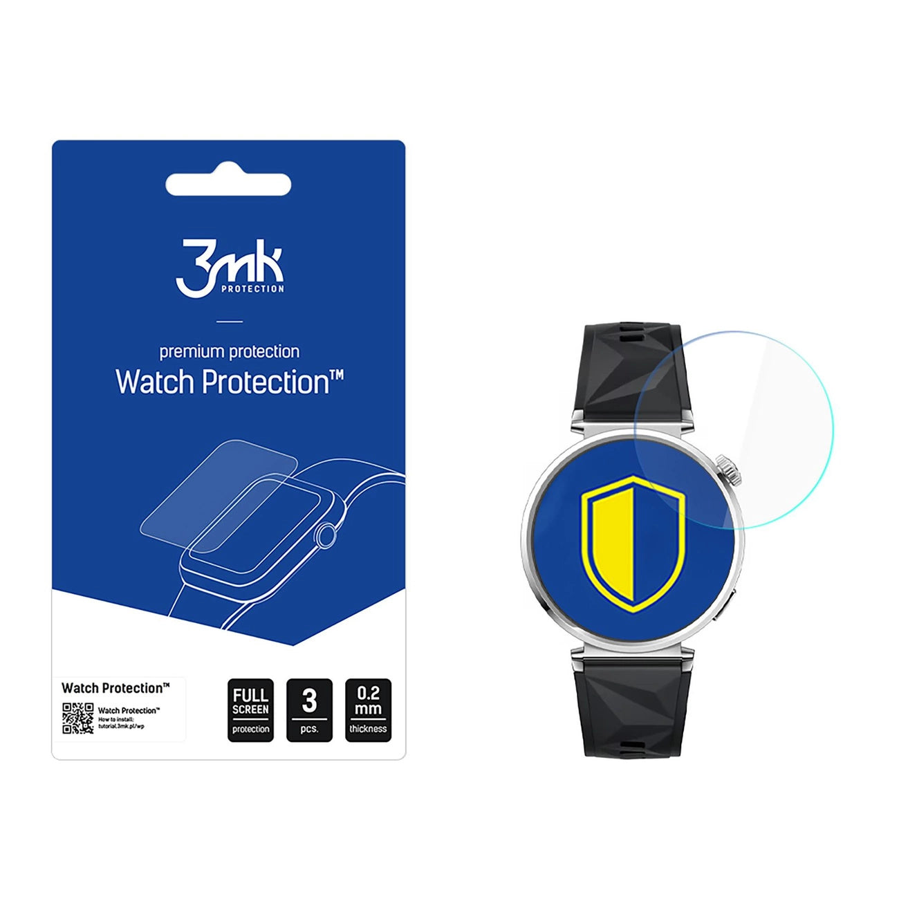 Szkło hybrydowe 3mk Watch Protection FlexibleGlass na Huawei Watch GT 5 41mm_0