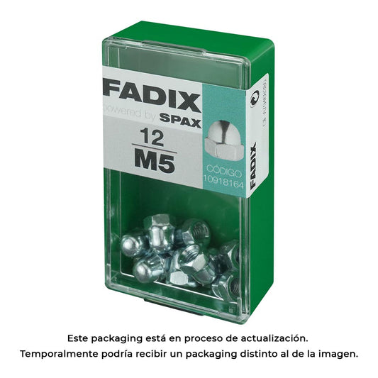 Caixa s 12 unid. porca cega zinco m 5 fadix_0