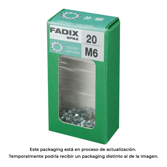 Caixa s 20 unid. anilha dentada m 6 fadix_0