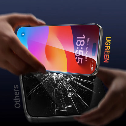 Ugreen SP630 Tempered Glass with Mounting Frame for iPhone 16 Pro Max (2 pcs.)_2