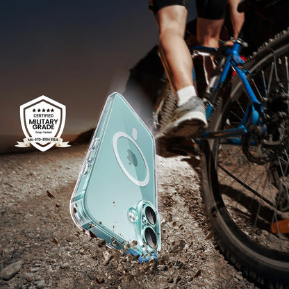 Ugreen Classy Clear Magnetic Case with MagSafe for iPhone 16 Plus - Clear_4