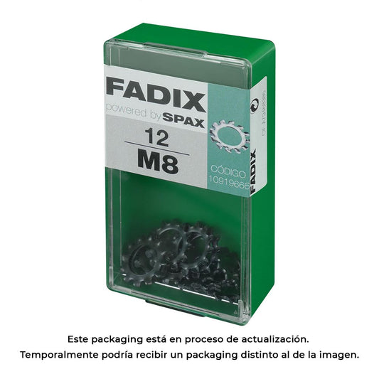 Caixa s 12 unid. anilha dentada m 8 fadix_0