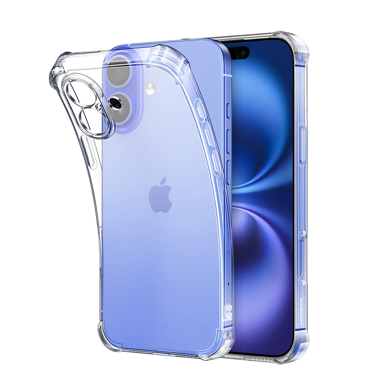 Ugreen Bright Cushion CA101 Case for iPhone 16 Plus - Clear_1