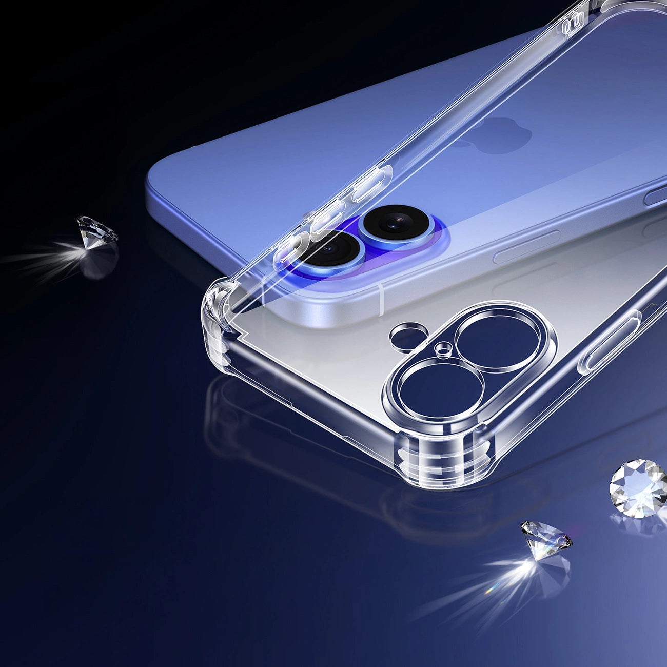 Ugreen Bright Cushion CA101 Case for iPhone 16 Plus - Clear_3