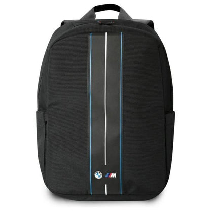 BMW Backpack BMBP15COMPVSKL 16&quot; Black Nylon Blue Stripe_0