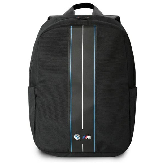 BMW Backpack BMBP15COMPVSKL 16&quot; Black Nylon Blue Stripe_0