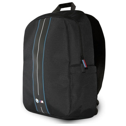 BMW Backpack BMBP15COMPVSKL 16&quot; Black Nylon Blue Stripe_1