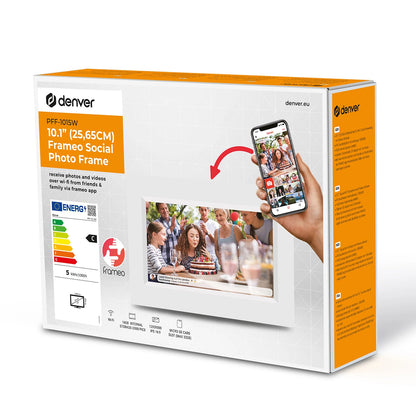 Denver Frameo PFF-1015W 10.1" Digital Frame - White_6