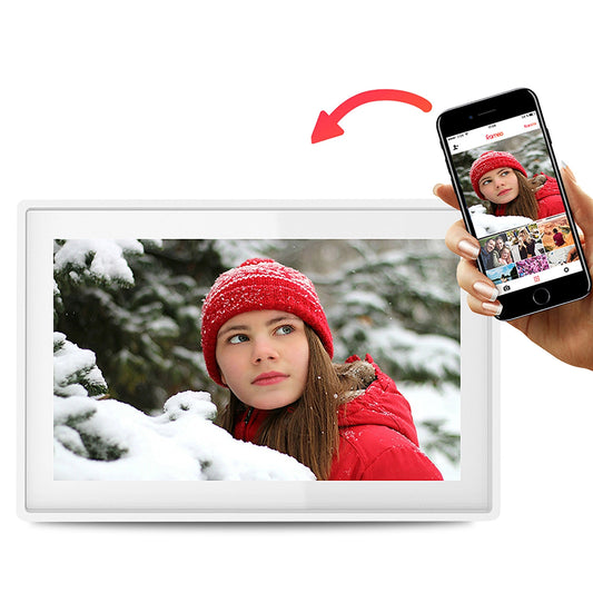 Denver Frameo PFF-1021W 10.1" Digital Frame - White_0