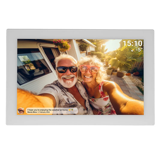 Denver Frameo PFF-1037W 10.1" Digital Frame - White_0