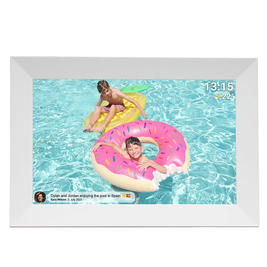 Denver Frameo PFF-1024W 10.1" Digital Frame - White_0