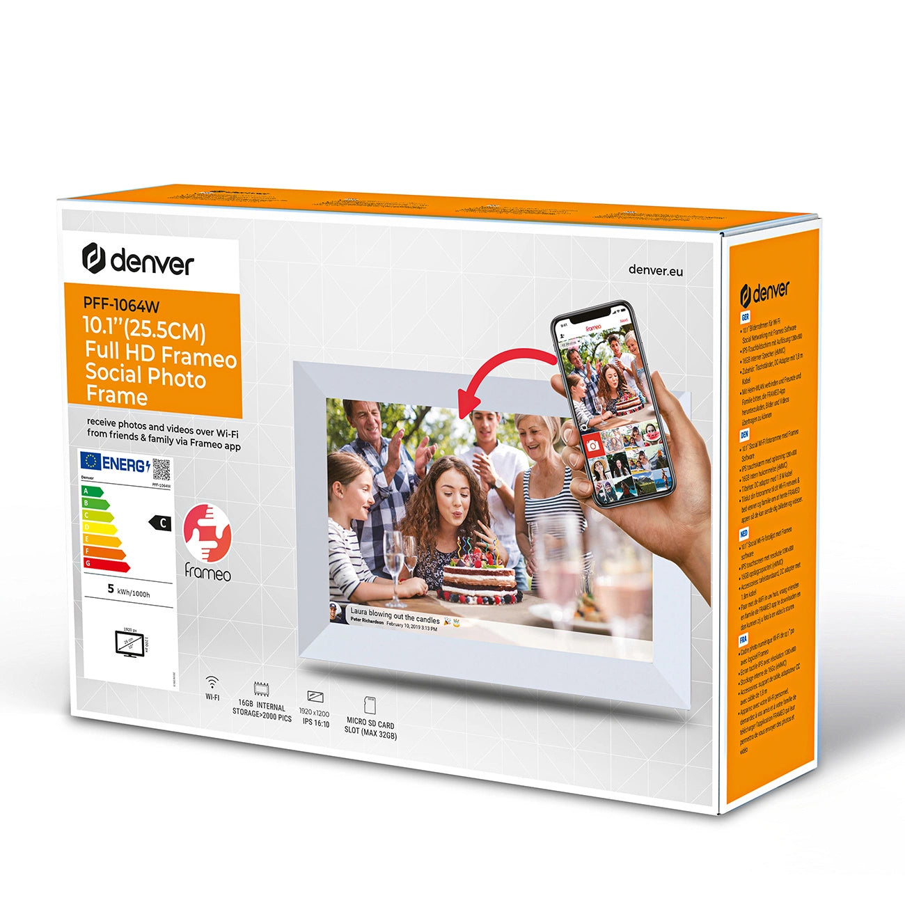 Denver Frameo PFF-1064 white 25,4cm (10,1 ) 16GB_6