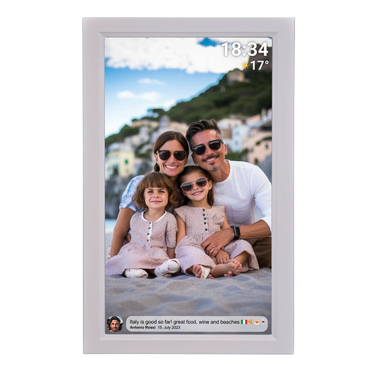 Denver Frameo PFF-1503W 15.6" Digital Frame - White_0