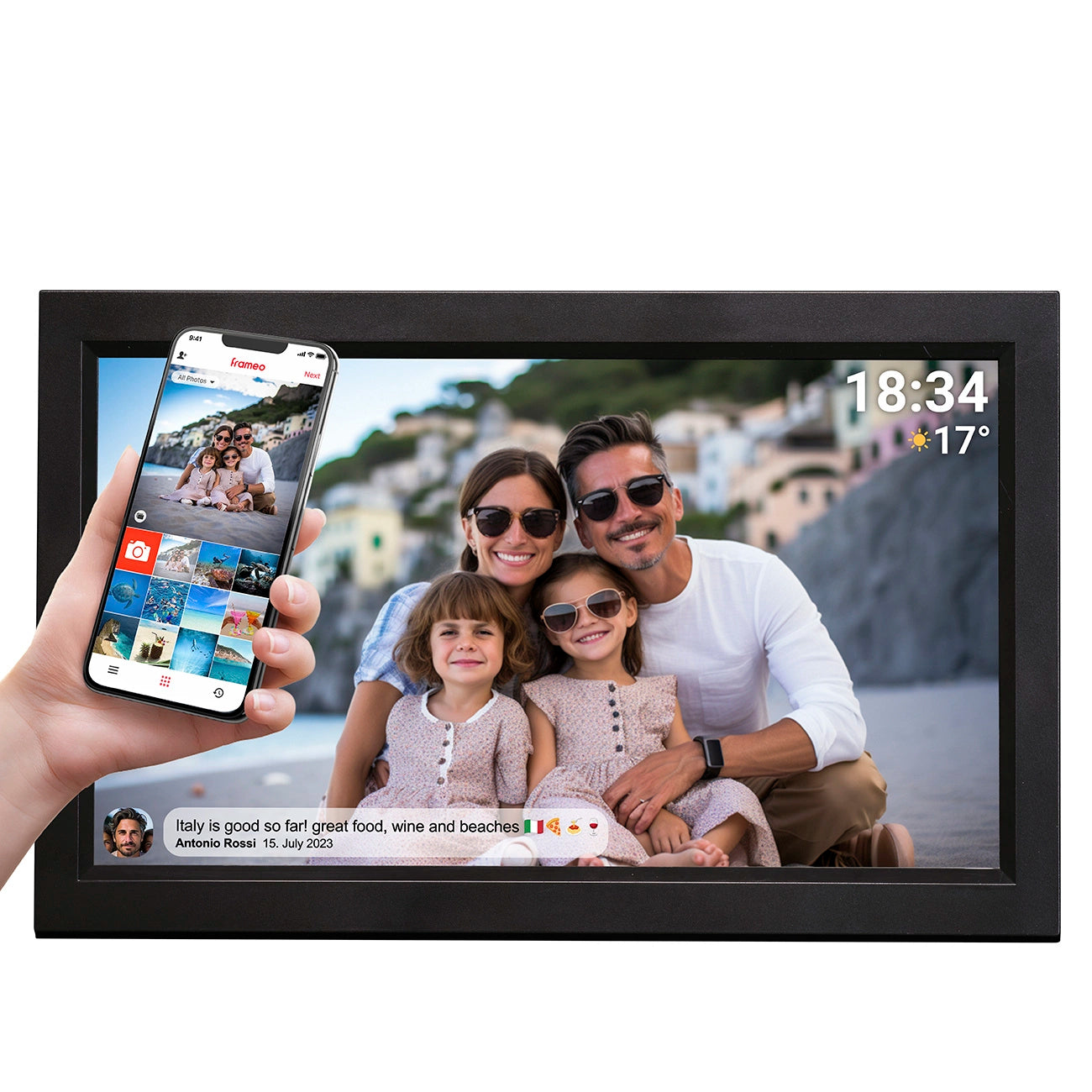 Denver Frameo PFF-1503B 15.6&quot; Digital Frame - Black_0