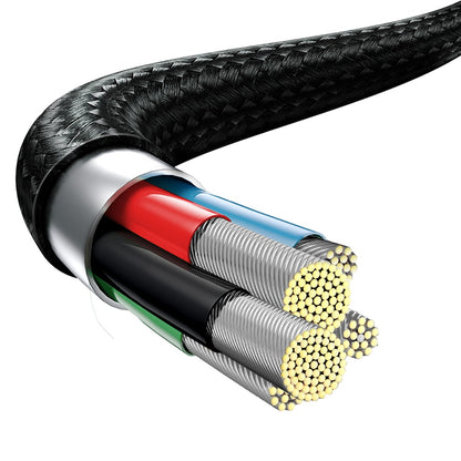 Baseus Rapid Series 3in1 USB-C - USB-C / Lightning / micro USB cable 20W PD 1.5m - black - OUTLET_5
