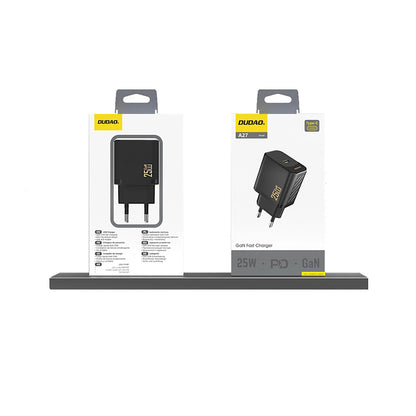 Dudao A27 25W GaN USB-C Wall Charger - Black_3