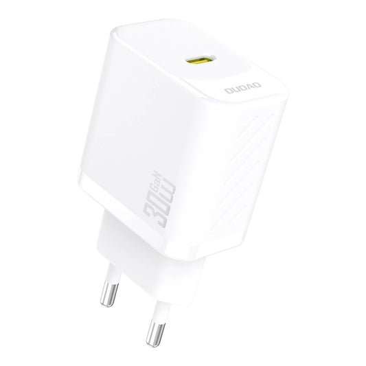 Dudao A27P 30W PD GaN USB-C Wall Charger - White_0
