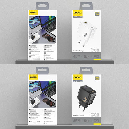 Dudao A28 45W GaN USB-C Wall Charger - Black_3