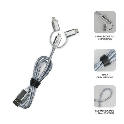 SUBBLIM SUB-CHG-4CC001 cargador de dispositivo móvil Universal Plata Encendedor de cigarrillos Carga rápida Auto_1