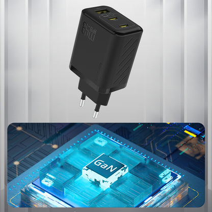 Dudao A29 65W GaN Wall Charger 2 x USB-C + 1 x USB-A - Black_4